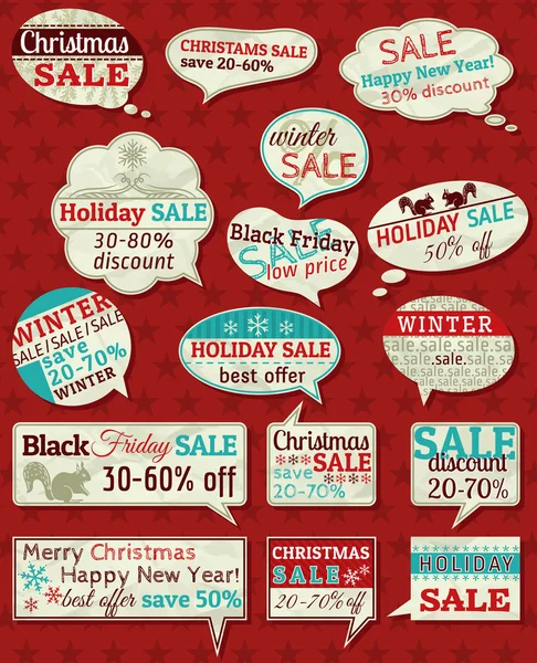 Set of special sale offer labels and banners , vector — Stock Vector