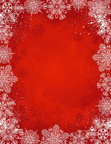 Красный рождественский фон, вектор — стоковый вектор