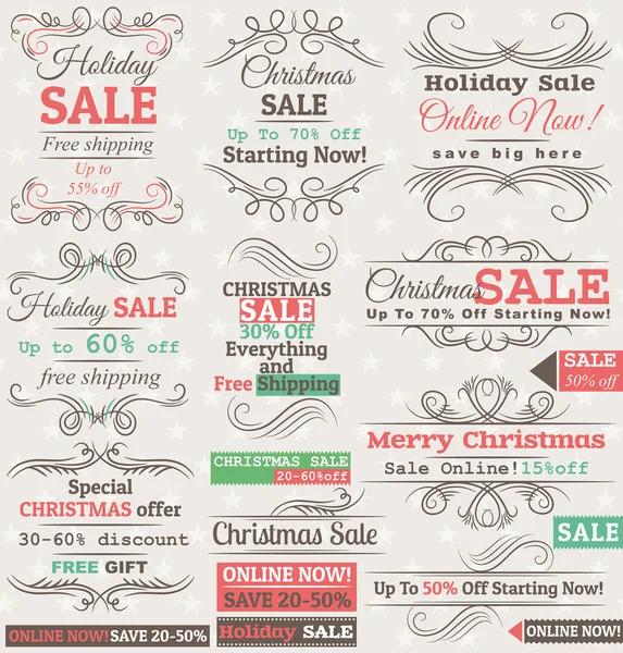 Set of special sale offer labels and banners , vector — Stock Vector