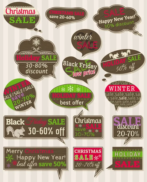 Set of special sale offer labels and banners , vector — Stock Vector