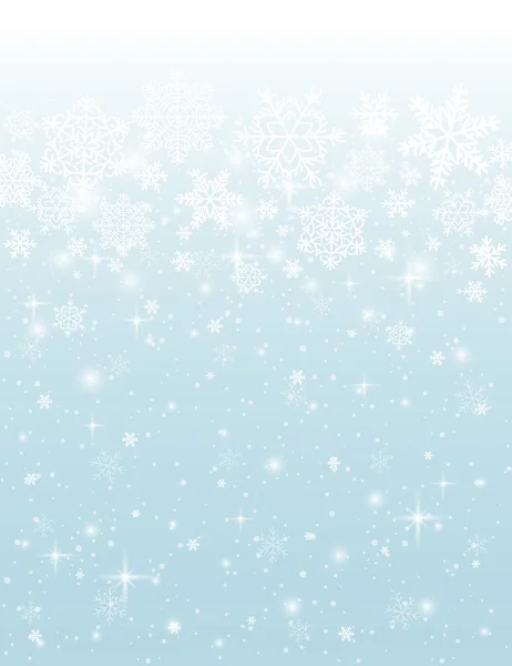 kar taneleri ile arka plan mavi, vektör 