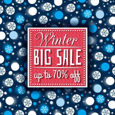 vektör Noel arka plan ve satış teklifi, etiketle