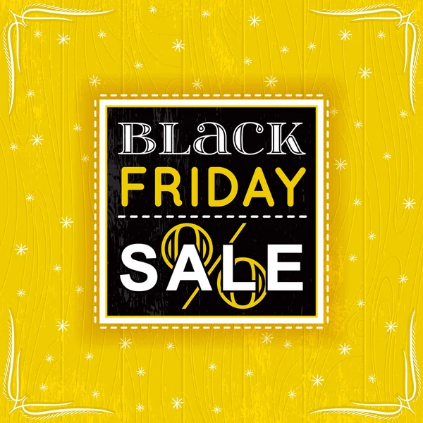 siyah Cuma satış etiket, vektör çizim