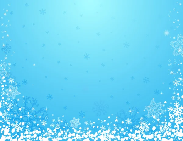 Fondo azul de Navidad, ilustración vectorial — Vector de stock