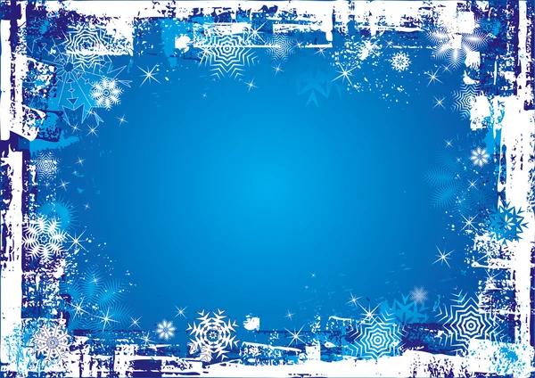 Fondo azul navidad, ilustración vectorial — Archivo Imágenes Vectoriales