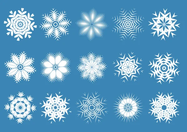 Weihnachten Hintergrund mit Schneeflocken, Vektorillustration — Stockvektor