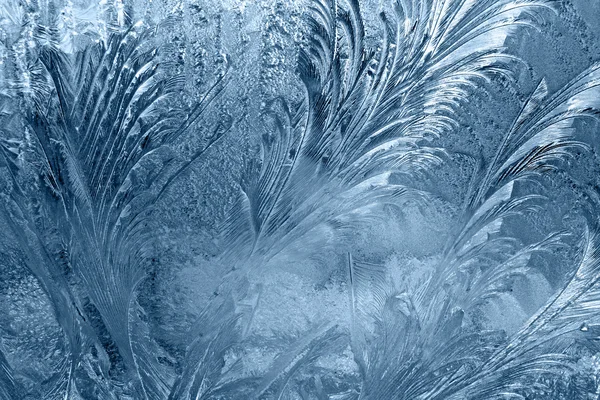 冻结的窗口玻璃 — 图库照片