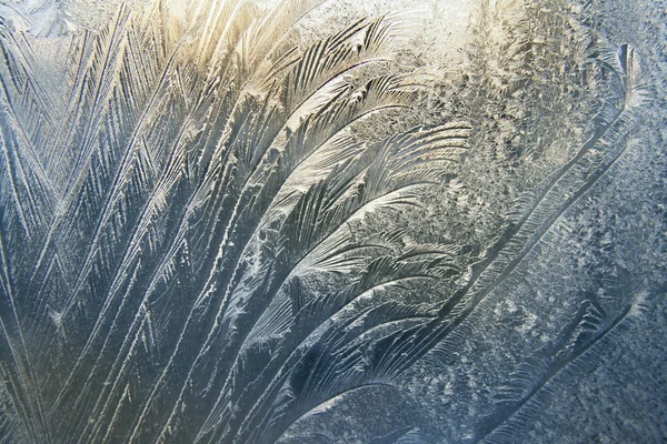 Vidro-janela congelado — Fotografia de Stock