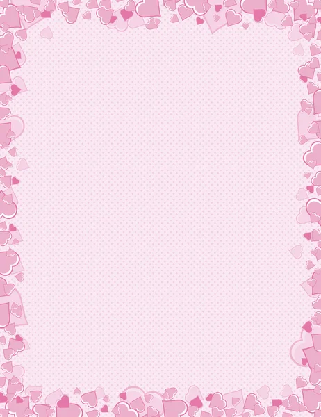 Pink background for valentines day, vector — Stock Vector