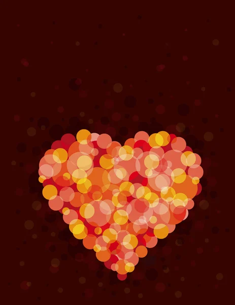 Coeur rouge, vecteur — Image vectorielle