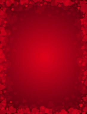 Red background for valentines day, vector illustration