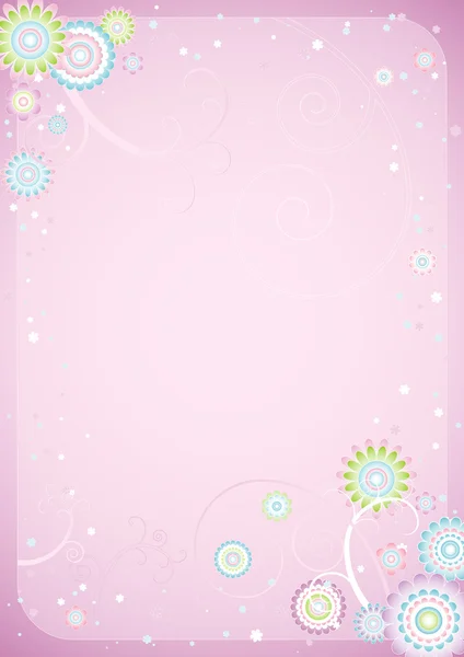 Background of flowers — Stock Vector