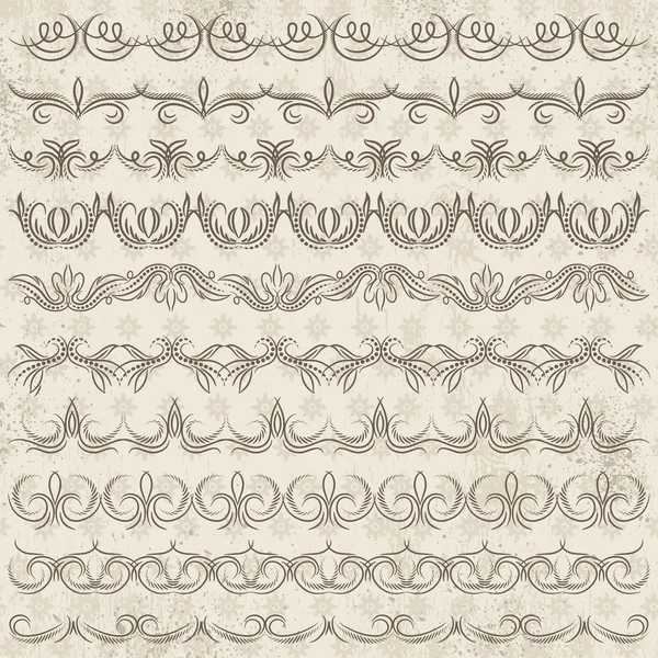 Set of Lace Paper, border, frame, vector — Stock Vector