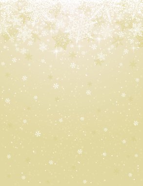 bej renkli arka plan ile kar taneleri, vektör