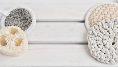 Yüz için Doğal Lif ya da Luffa Süngeri 