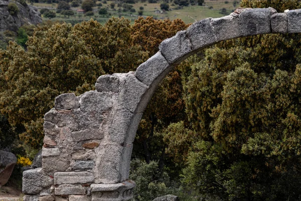 Ruinas Transversales Del Arco Iglesia Las Conejeras Cerca Las Cogotas —  Fotos de Stock