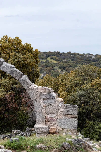 Ruinas Transversales Del Arco Iglesia Las Conejeras Cerca Las Cogotas —  Fotos de Stock