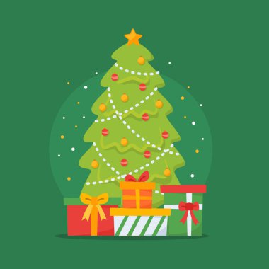 Noel ağacı topu yıldız süslemesi düz renkli lamba kutusunu aydınlatır