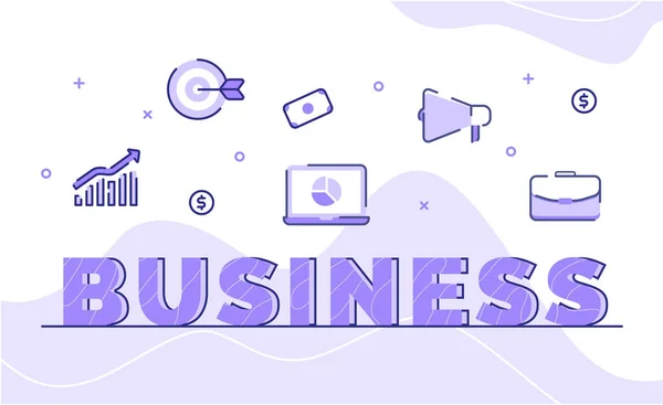 Business Typography Word Art Plan Target Ανάπτυξη Γράφημα Χρήματα Τράπεζα — Διανυσματικό Αρχείο