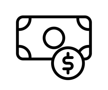 para fonu cent ana hatlı tasarım tasarımı illüstrasyonlu tek bir izole simge