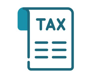 Katı çizgi biçimi tasarım illüstrasyonuna sahip tek bir izole simge faturası