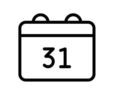 Takvim tarihi çizelgesi çizelgesi biçiminde izole edilmiş tek simge