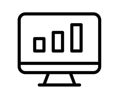 Özet çizgi biçimi vektör tasarımı illüstrasyonuna sahip tek bir izole gösterge panelini izle