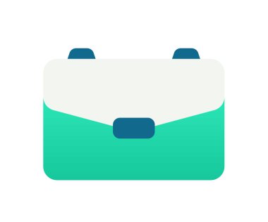 çanta çantası tek izole edilmiş ikon gradyan biçim vektör tasarımı illüstrasyonu