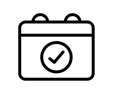 Çizgi çizgisi biçim tasarımı illüstrasyonuna sahip tek bir izole simgeyi tamamla