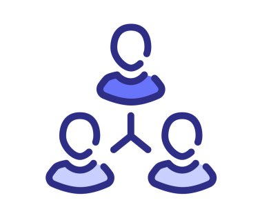 ağ takımı ilişkisi tire veya kesik çizgi biçimi vektör tasarımı illüstrasyonlu tek izole simge