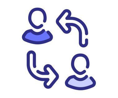 Tek izole edilmiş simgeyi çizgi biçimi çizili veya kesik çizgi biçimi tasarım illüstrasyonuyla değiştir