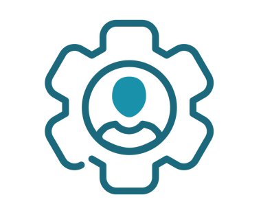 Yapılandırma kullanıcısı, katı çizgi ve çizgi biçimi illüstrasyonuna sahip tek bir izole simge ayarlıyor