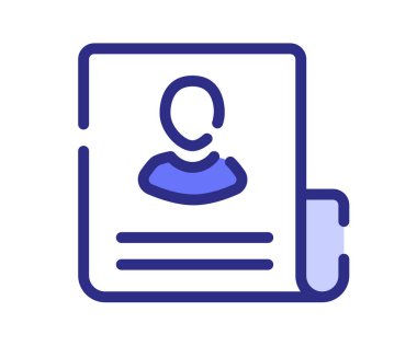 iş haber belgesi tire veya kesik çizgi biçimi vektör tasarımı illüstrasyonlu tek bir izole simge