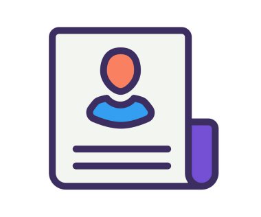 iş haber belgesi ingle izole edilmiş çizgi biçimi çizimi illüstrasyonu