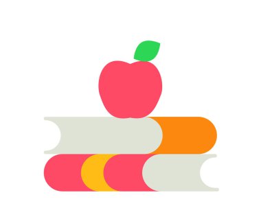 Bilgi kitabı içgörü eğitimi düz stil vektör illüstrasyonuna sahip tek izole simge