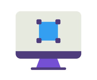 düz biçimli vektör illüstrasyonlu tek bir izole simge