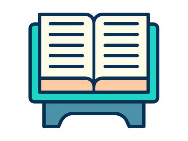 İslami Müslüman ramazanı tek bir izole edilmiş çizgi biçimi illüstrasyonunu okuyun