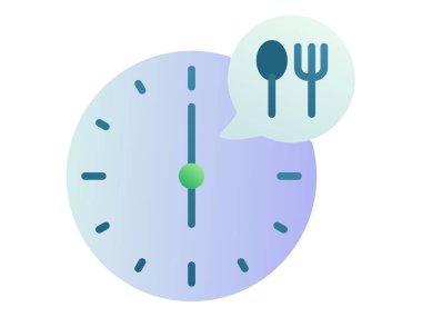 open fasting ramadan time single isolated icon with smooth style vector illustration