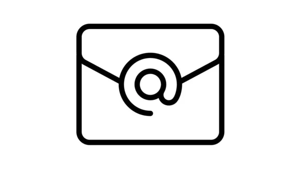 Электронная Почта Сообщение Интернет Сообщения Одна Изолированная Иконка Наброском Стиль — стоковый вектор