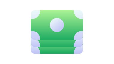 para nakit zenginliği tek bir izole ikon ile pürüzsüz stil illüstrasyon