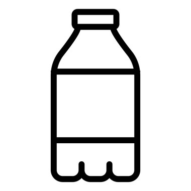 su mineral şişesi ana hatlı tasarım tasarımı illüstrasyonlu tek bir izole ikon