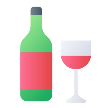 Şarap kadehi alkol izole edilmiş, pürüzsüz bir tasviri olan tek simge