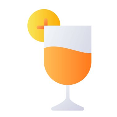 Kokteyl yaz limon tek izole ikonu pürüzsüz biçim çizimi