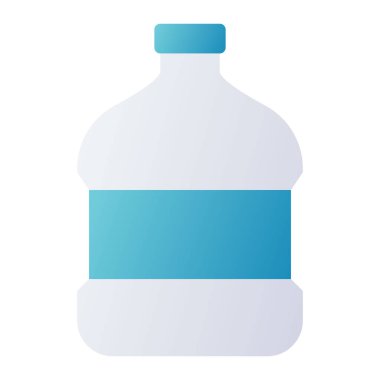 su galonu mineral tek izole ikonu pürüzsüz stil vektör illüstrasyonu