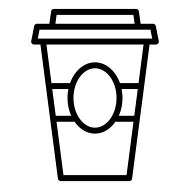 Kahve fincanı espresso taslak biçimli tek izole ikon