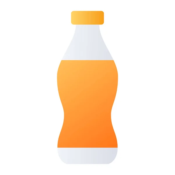 Botella Refresco Cola Único Icono Aislado Con Ilustración Vectorial Estilo — Vector de stock