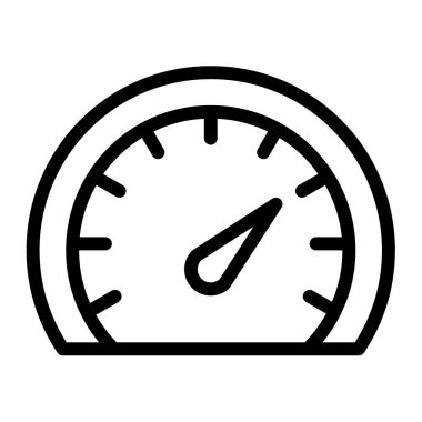 seo hız performansı, ana hatlı biçim vektör tasarımı illüstrasyonlu tek bir izole simgeyi optimize eder