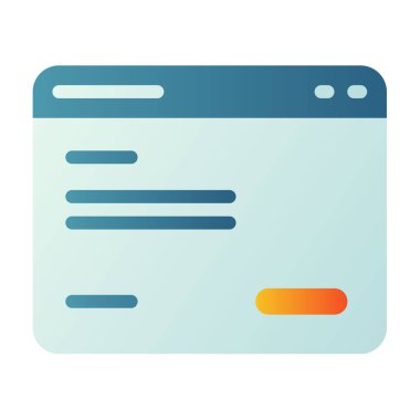 İniş sayfası web sitesi pürüzsüz biçim illüstrasyonlu tek bir izole simge