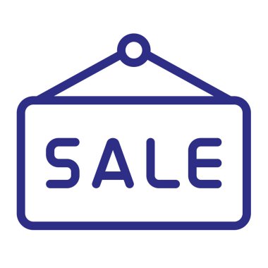 satış tanıtım reklamları ana hatlı biçim illüstrasyonlu tek bir izole simge