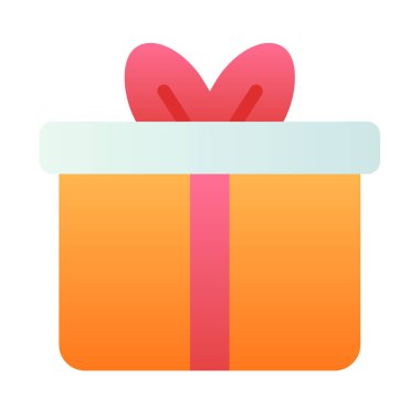 Hediye hediyesi olarak, izole edilmiş tek bir simge ile pürüzsüz biçim çizimi yap